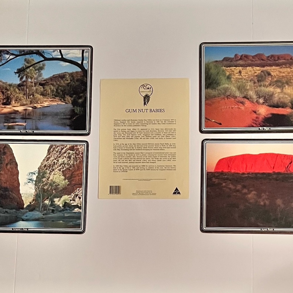 Rare Vintage/Collectible- May Gibbs:Gum Nut Babies Placemats.